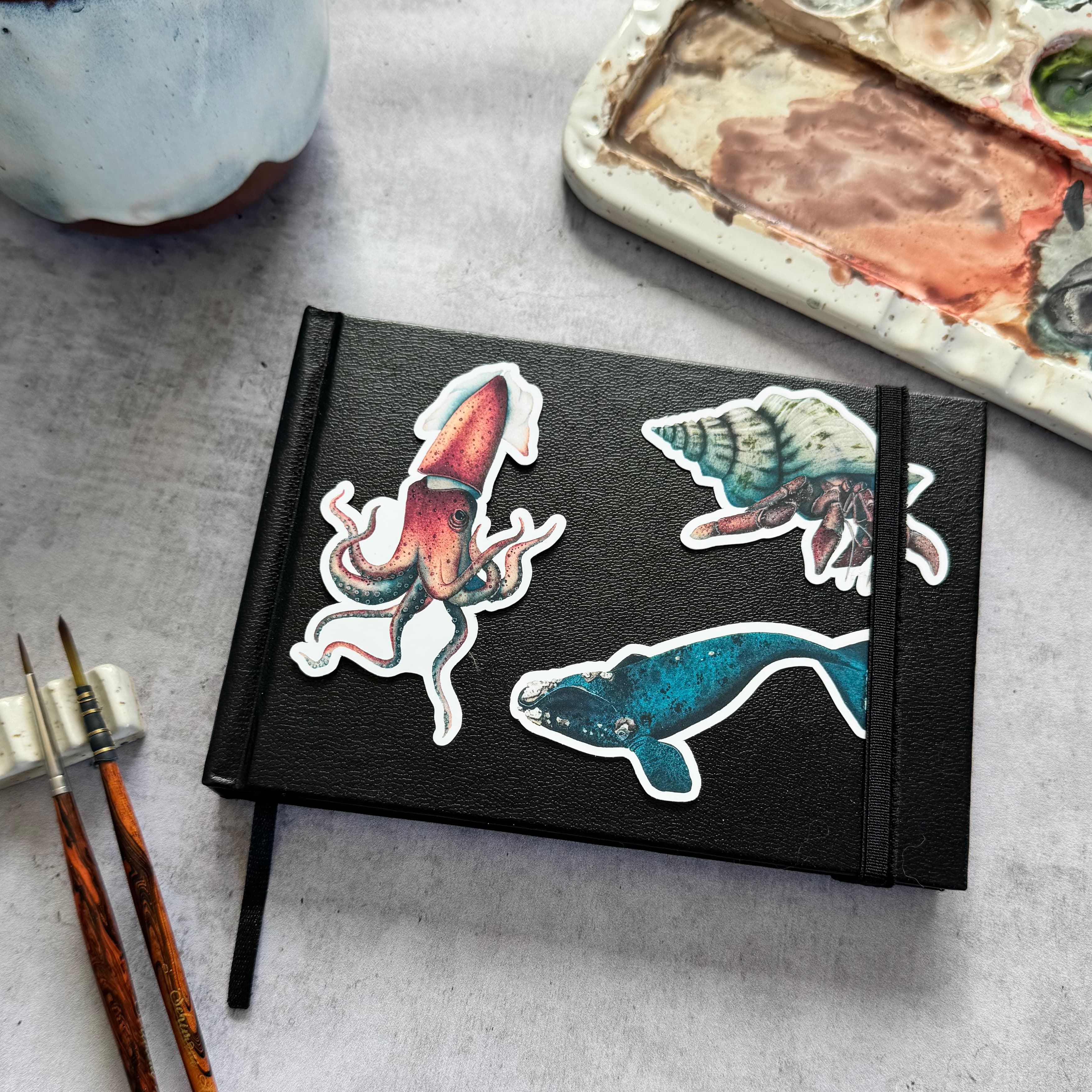 Pack mit 10 Stickern — Tiefsee — Foto 3