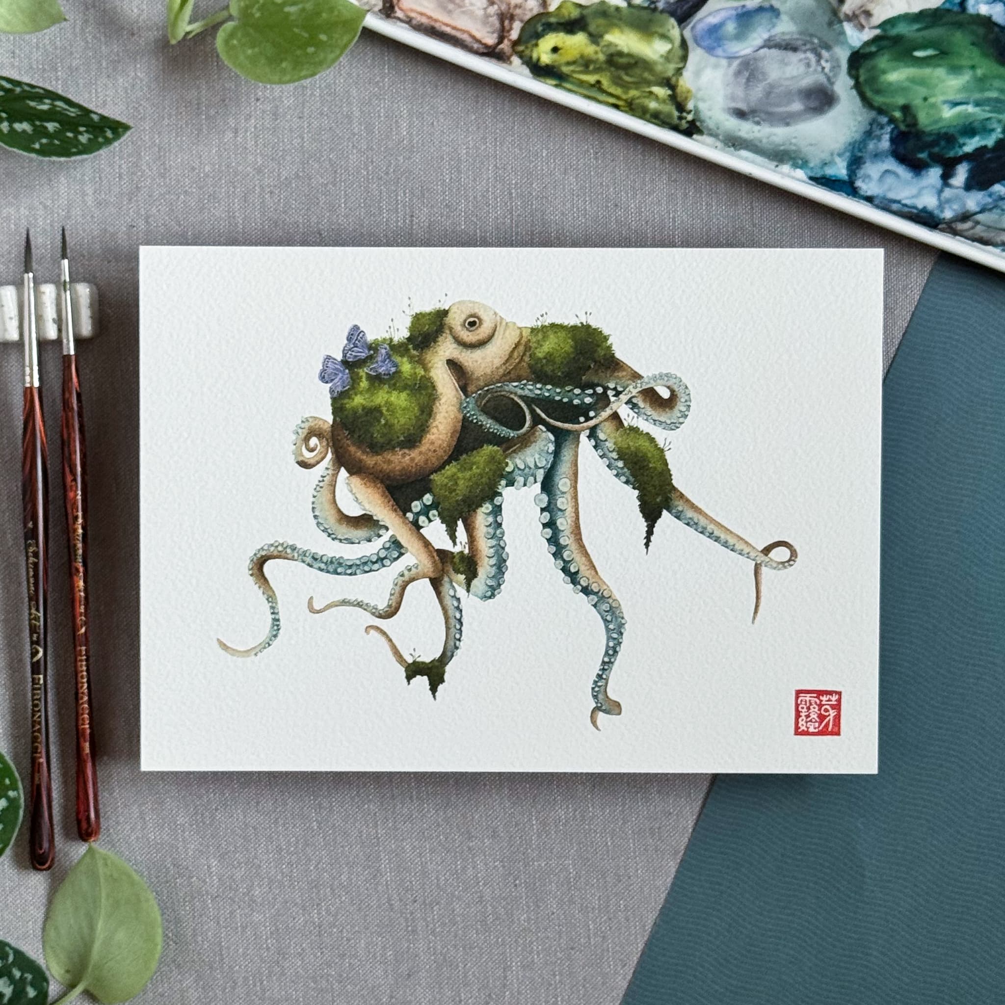 La Pieuvre mellifère (Honeybearing Octopus) — Fine Art Print
