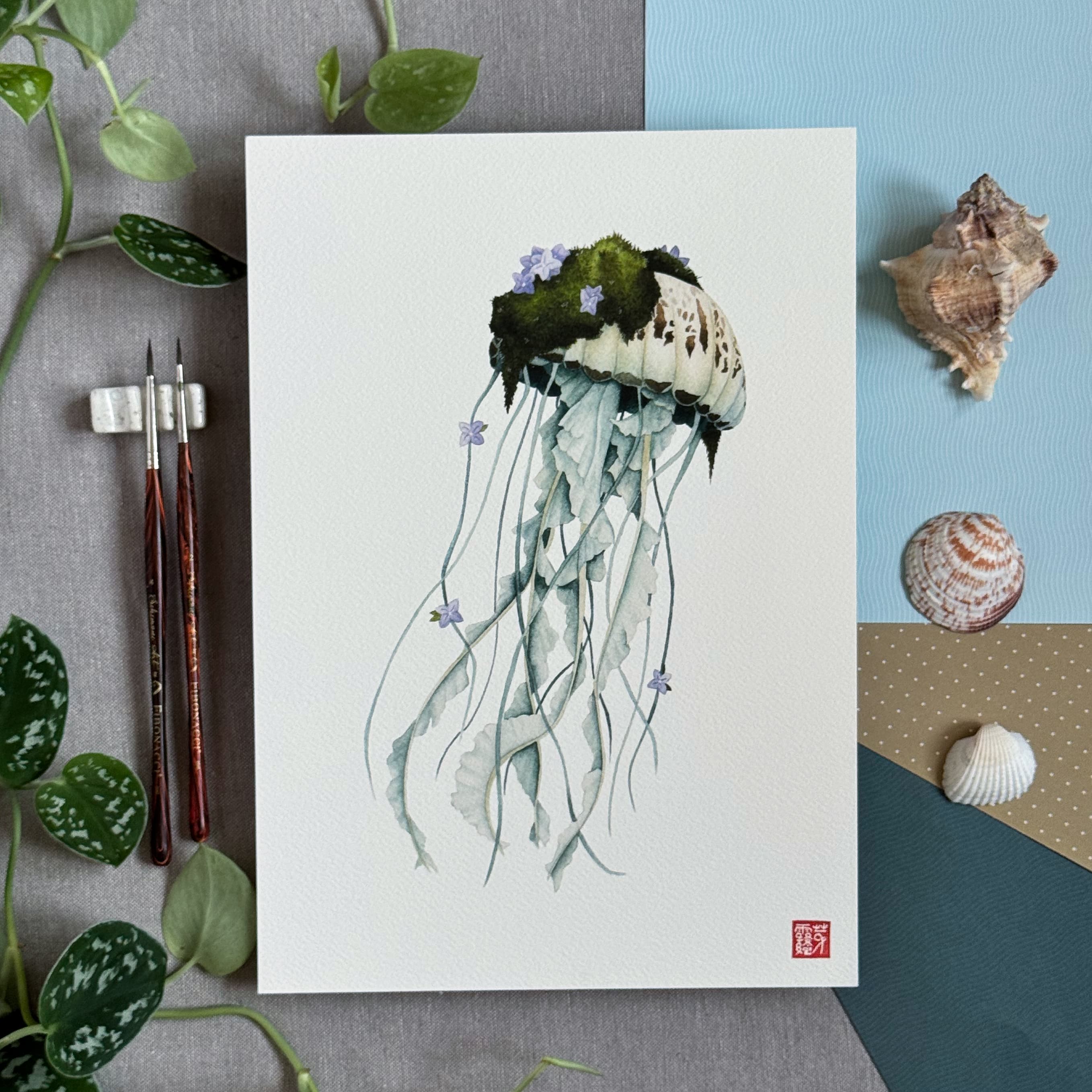 La Méduse Florifère (Flowering Jellyfish) — Fine Art Print