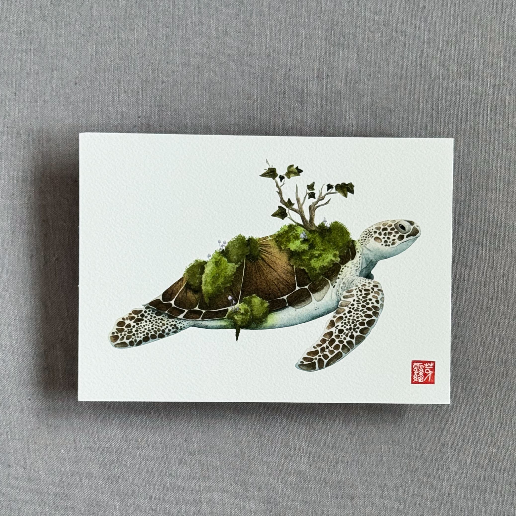 La Tortue des frondaisons (Foliage Turtle) — Fine Art Print — photo 1
