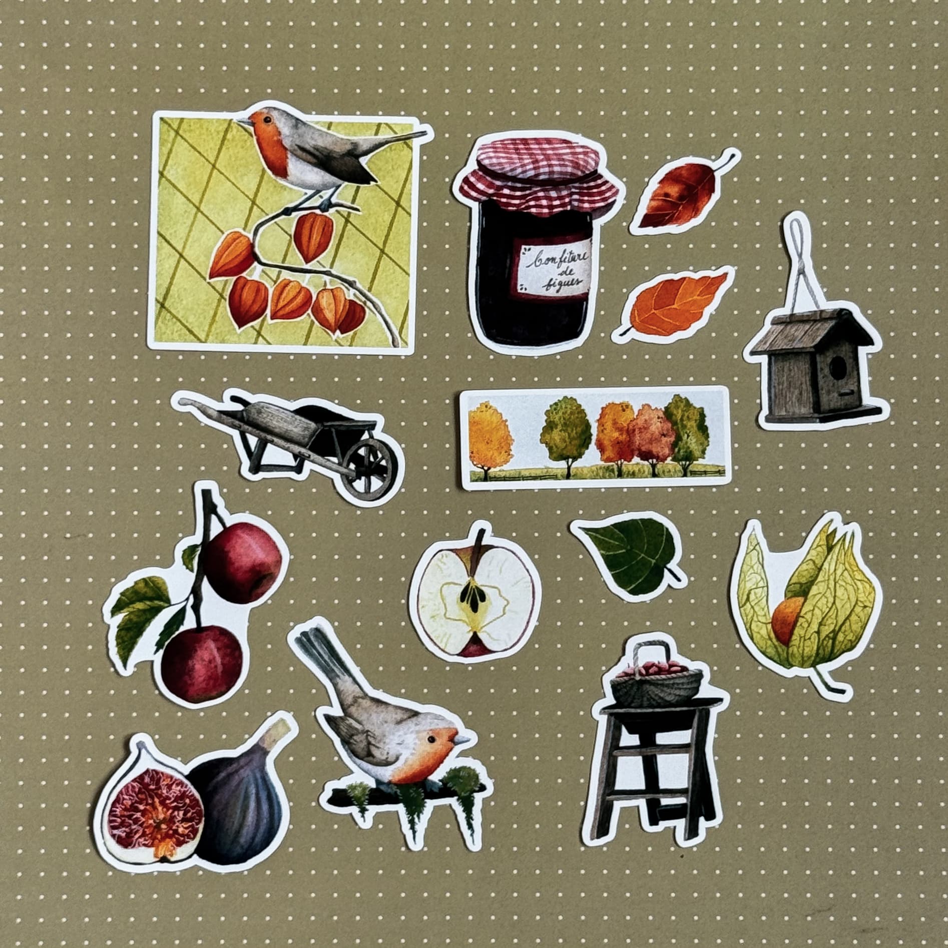 Pack de 14 stickers - Cueillette — photo 1