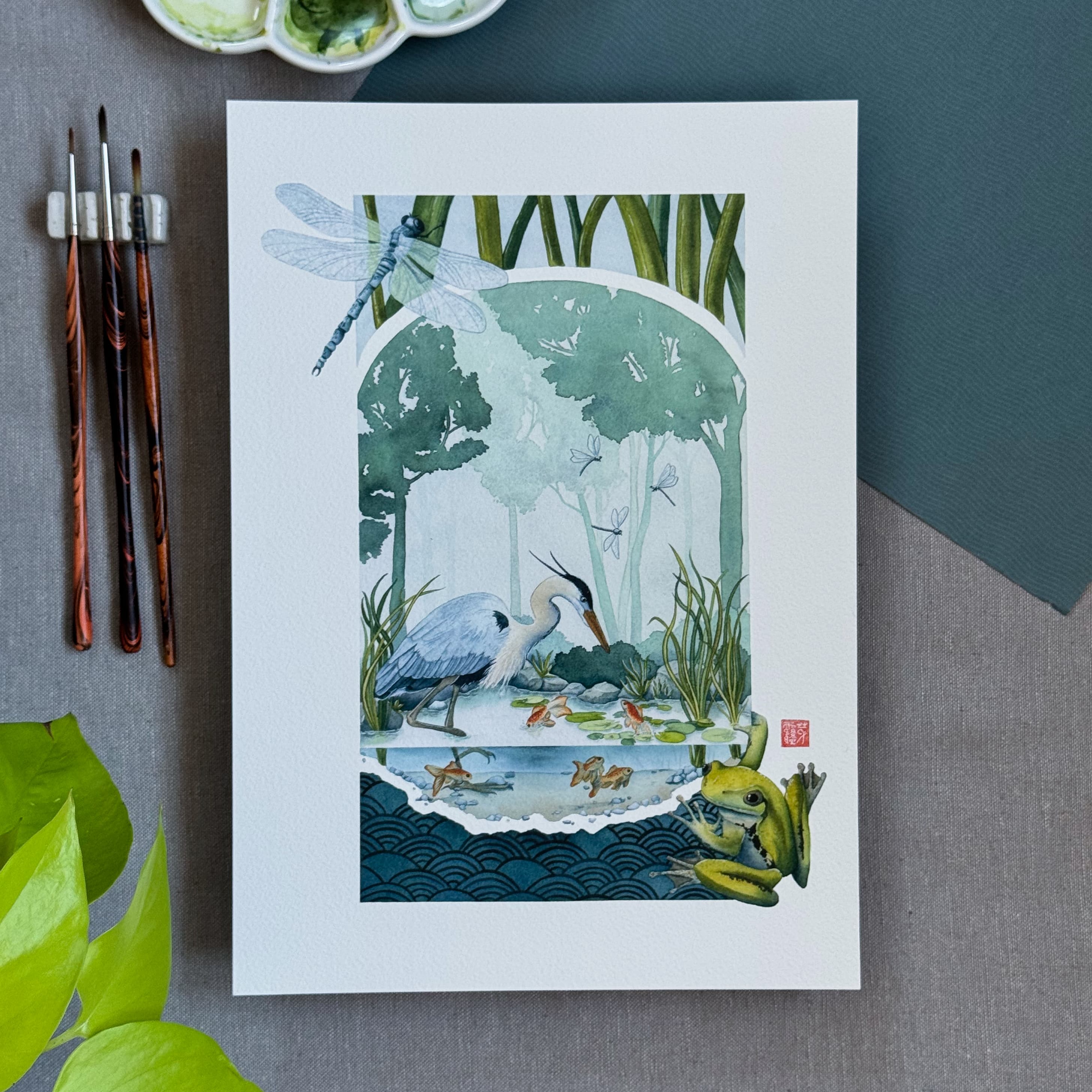 L'Etang (The Pond) — Fine Art Print — photo 2