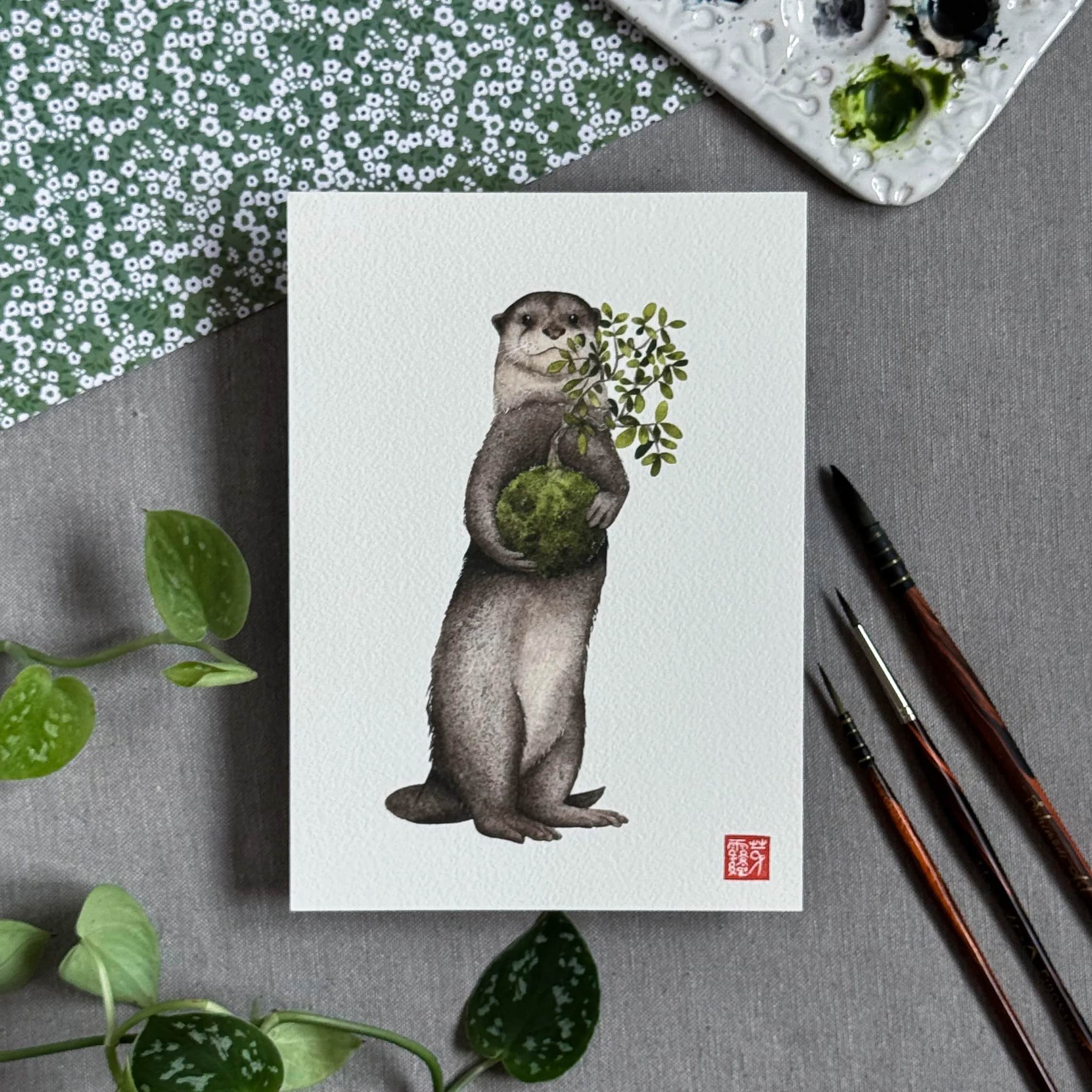 La Loutre au kokedama, foto 1