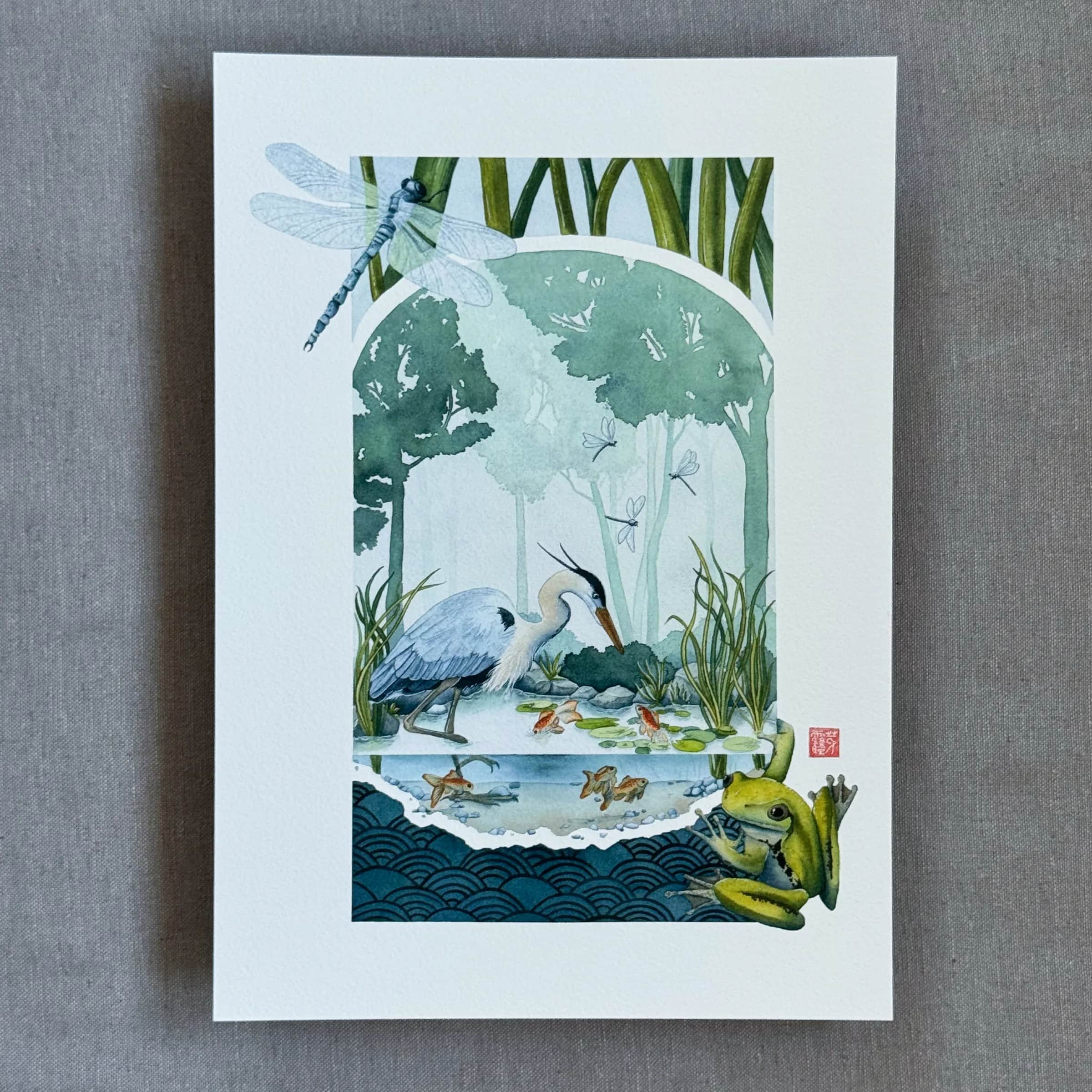 L'Etang numérotée et signée
