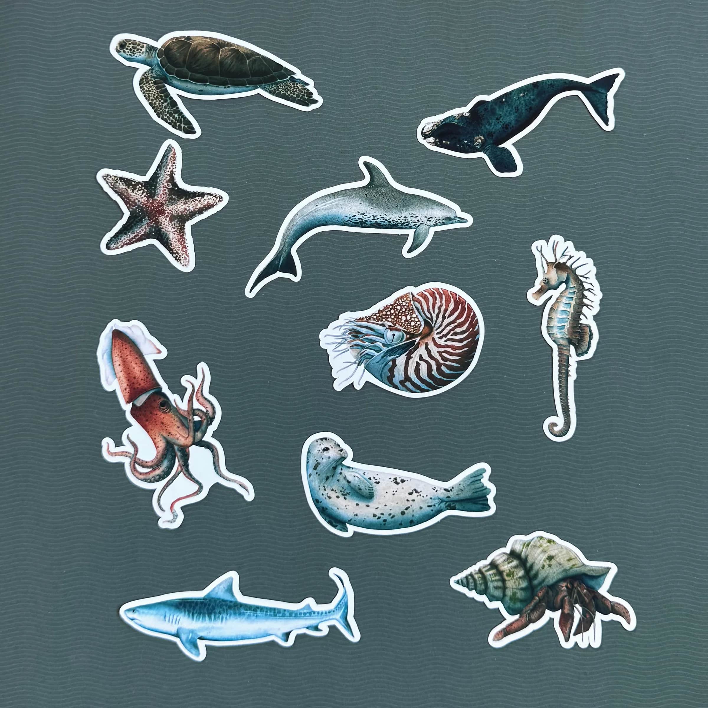 Pack de 10 stickers - Abysse
