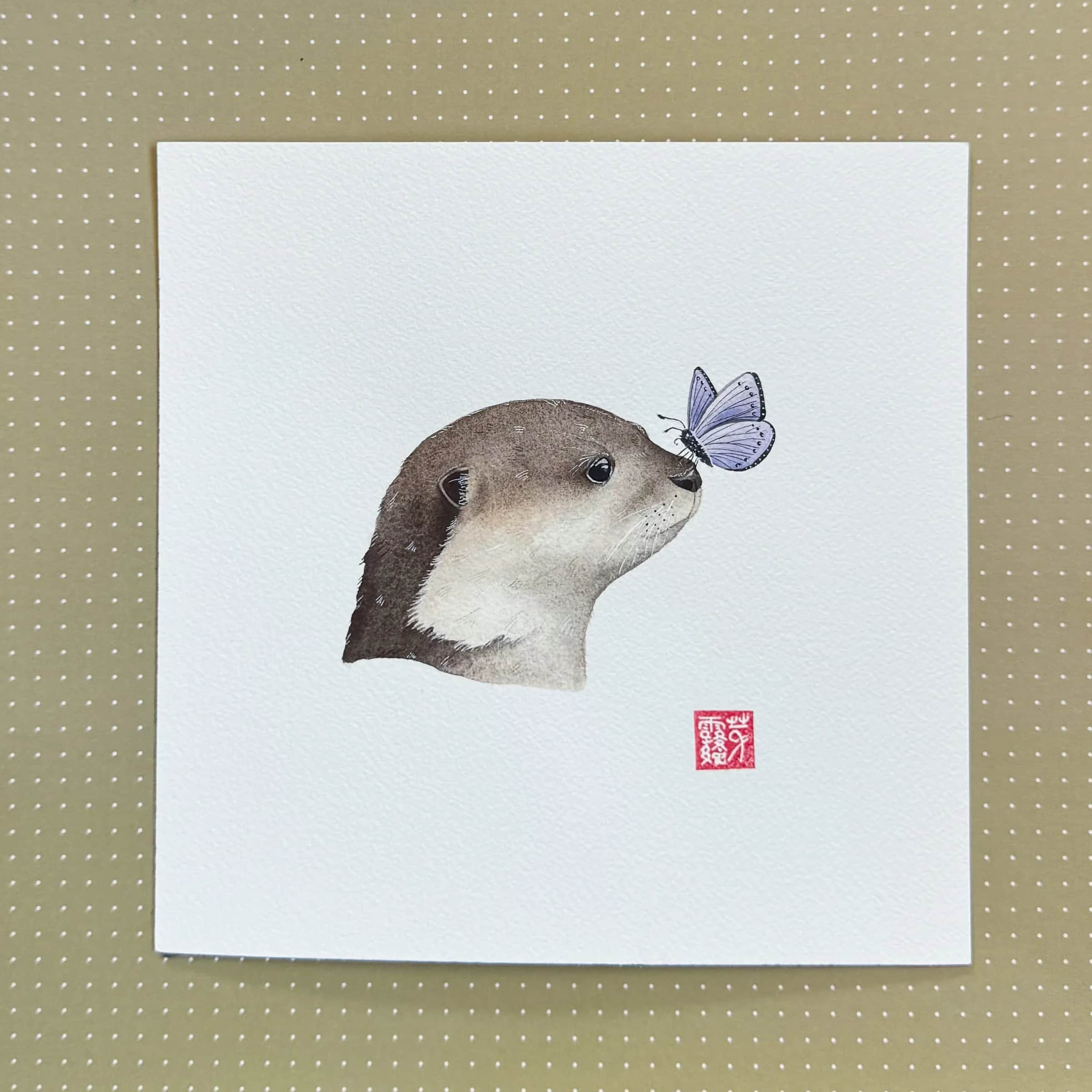 La Loutre et le papillon