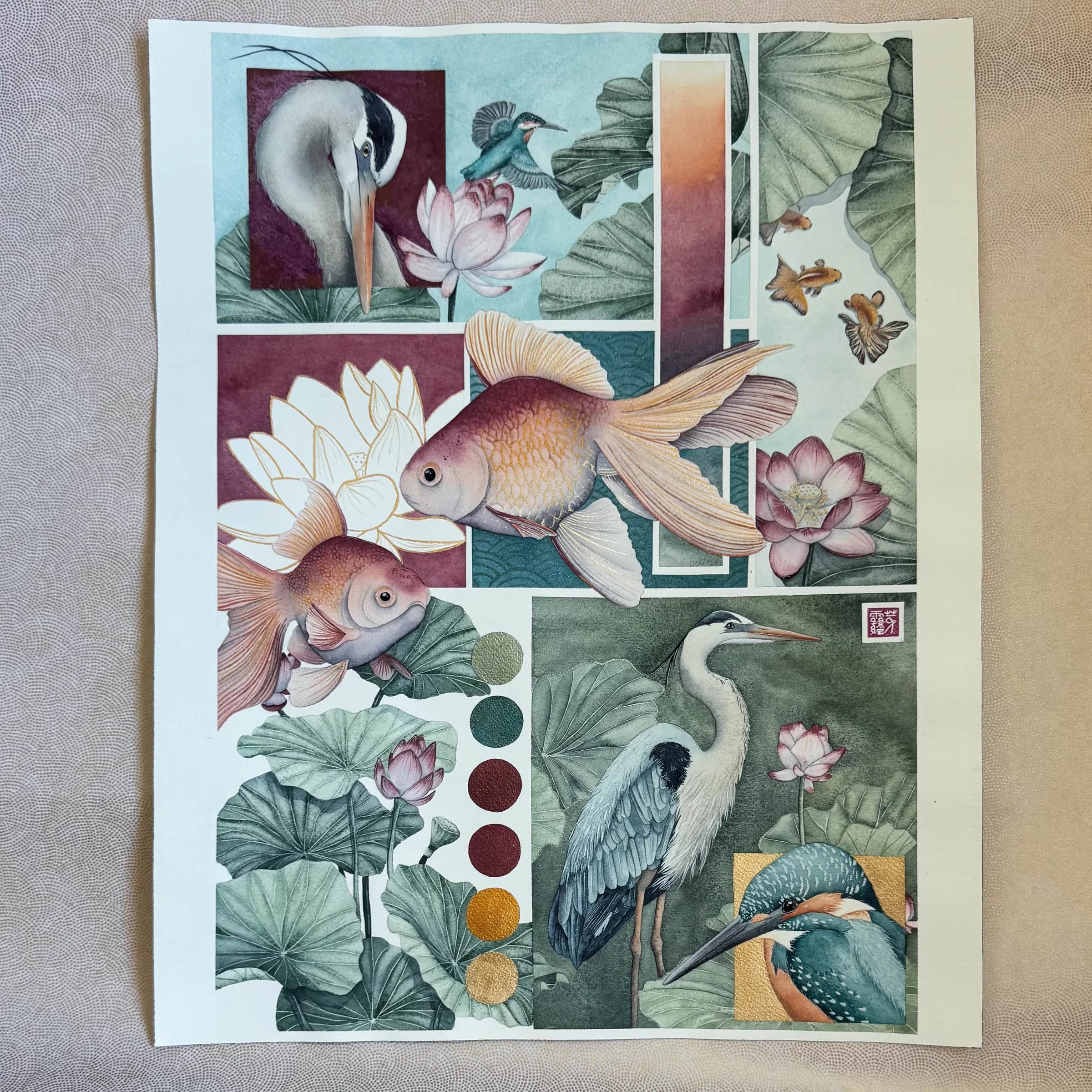 Planche - Etang japonais
