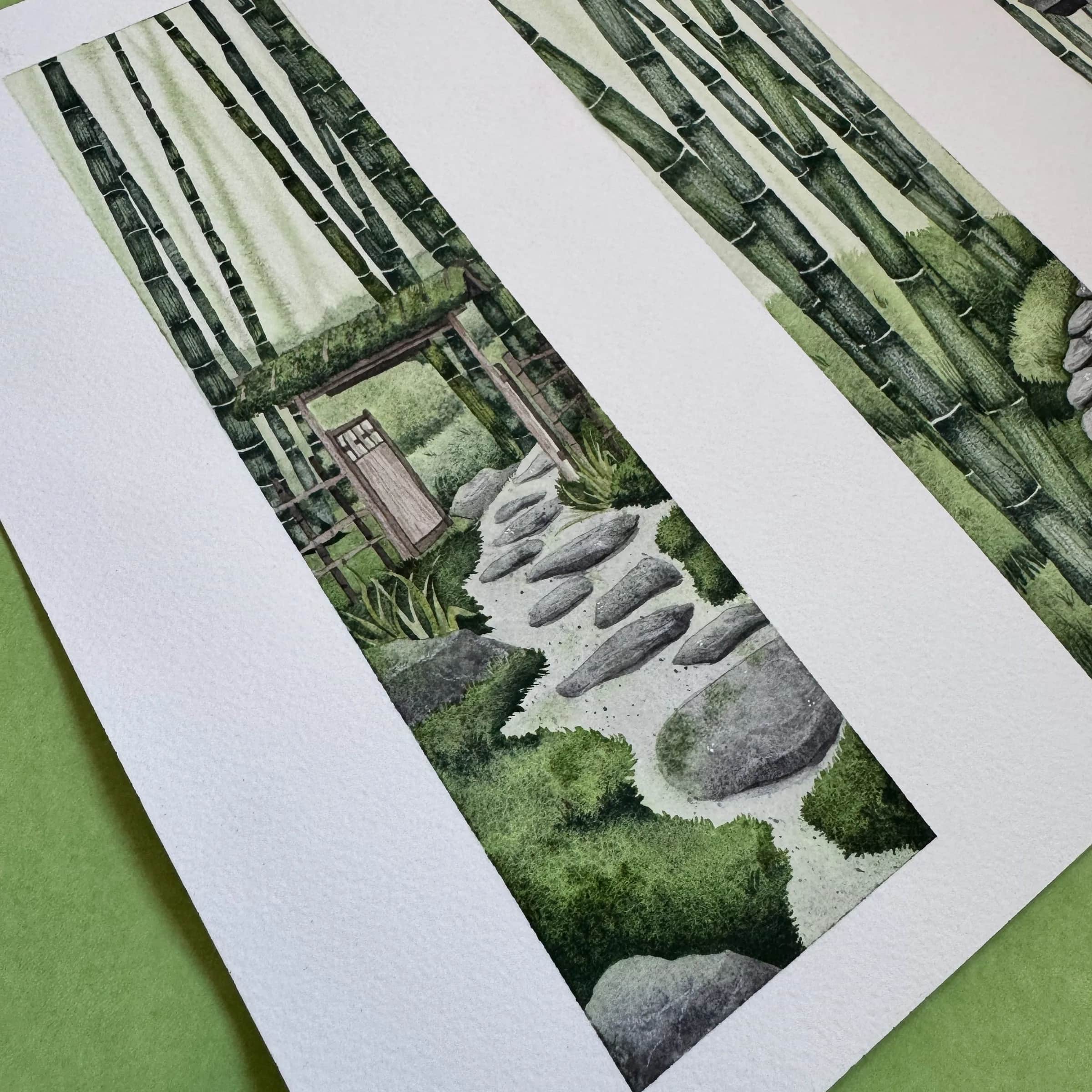 Triptyque forêt japonaise, foto 2