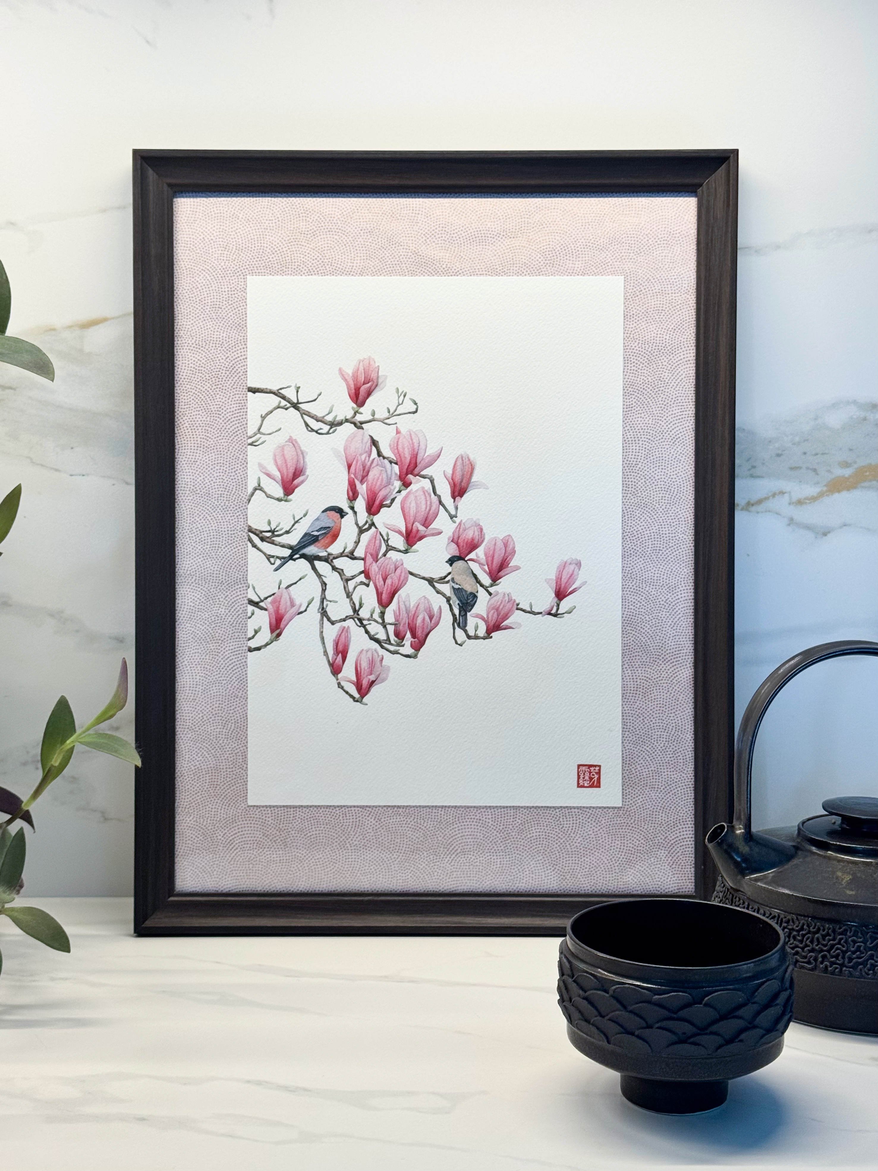Aquarelle encadrée — Mets l'eau en couleur